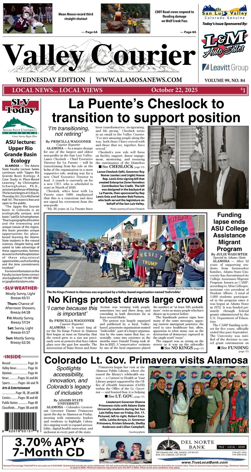 Valley Courier The Alamosa News
